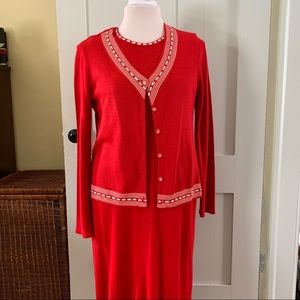 PRICE ⏬ SLEEVELESS SWEATER DRESS WITH MATCHING SWEATER, NWOT